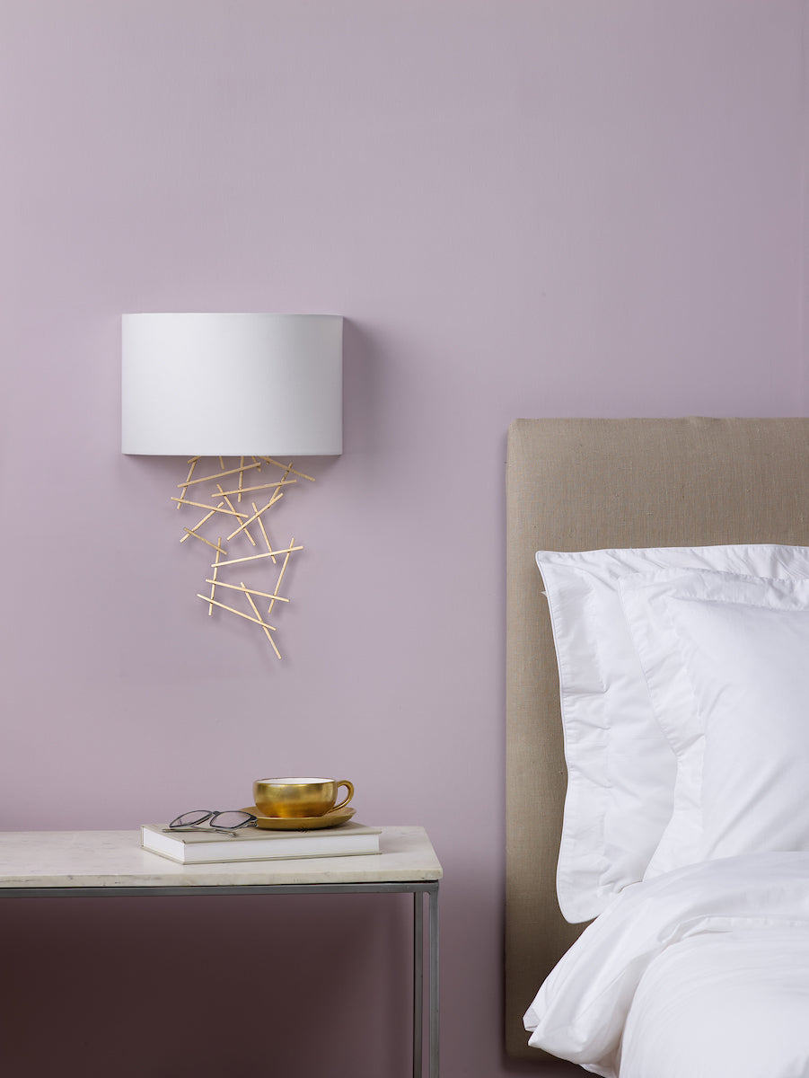 Cevero Wall Light Gold With Shade