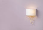 Cevero Wall Light Gold With Shade