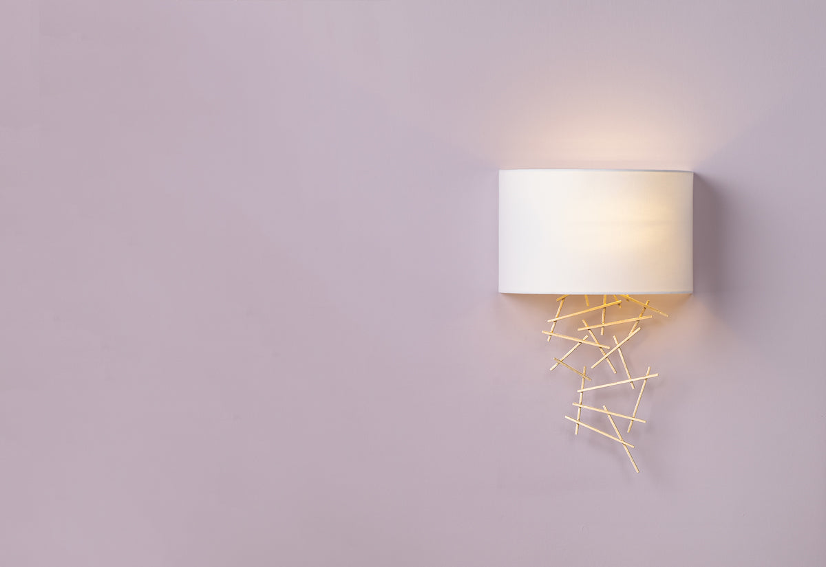 Cevero Wall Light Gold With Shade