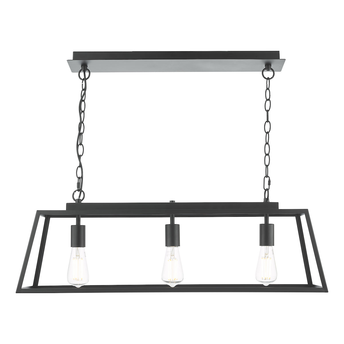 Claudia 3 Light Bar Pendant Matt Black