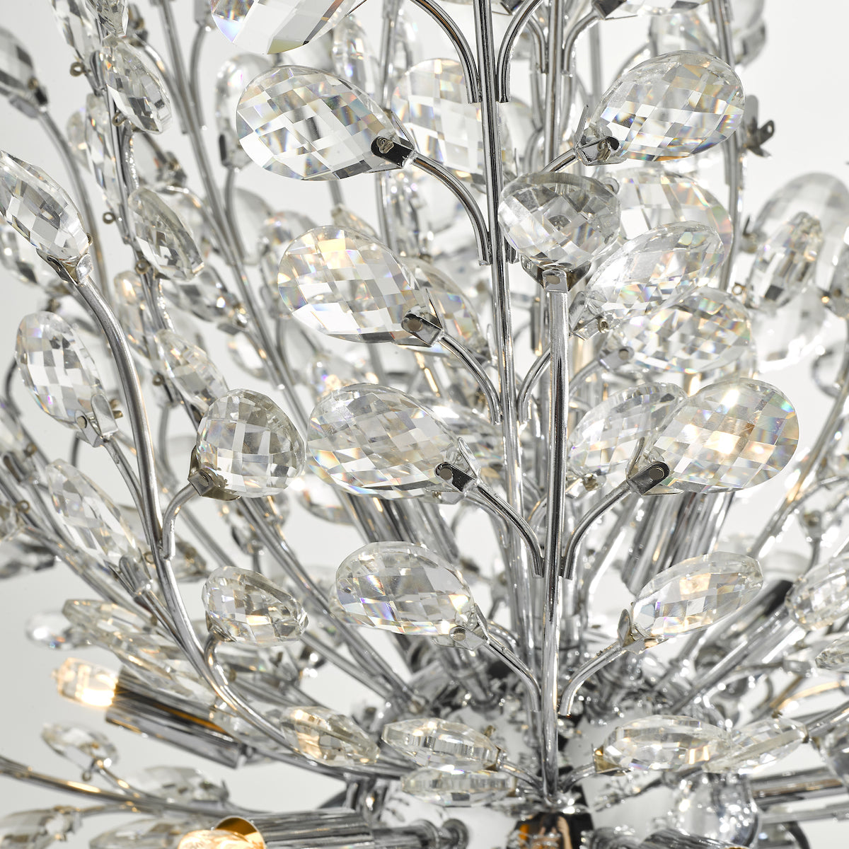 Cordelia 9 Light Pendant Polished Chrome & Crystal
