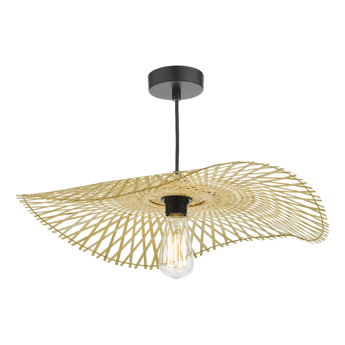 Deja Easy Fit Pendant Natural Rattan