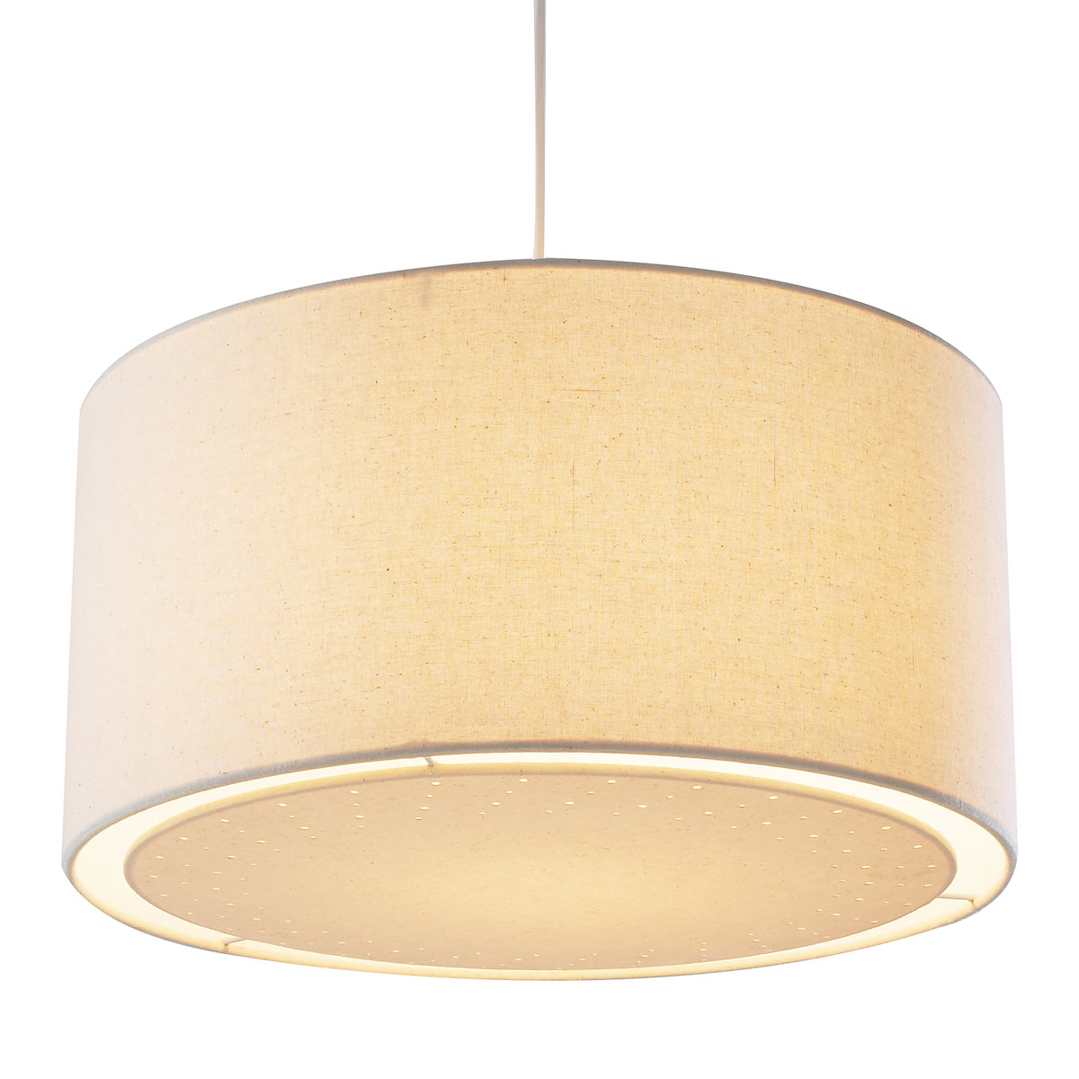 Edward Non Elec Pendant Cream Laser Cut