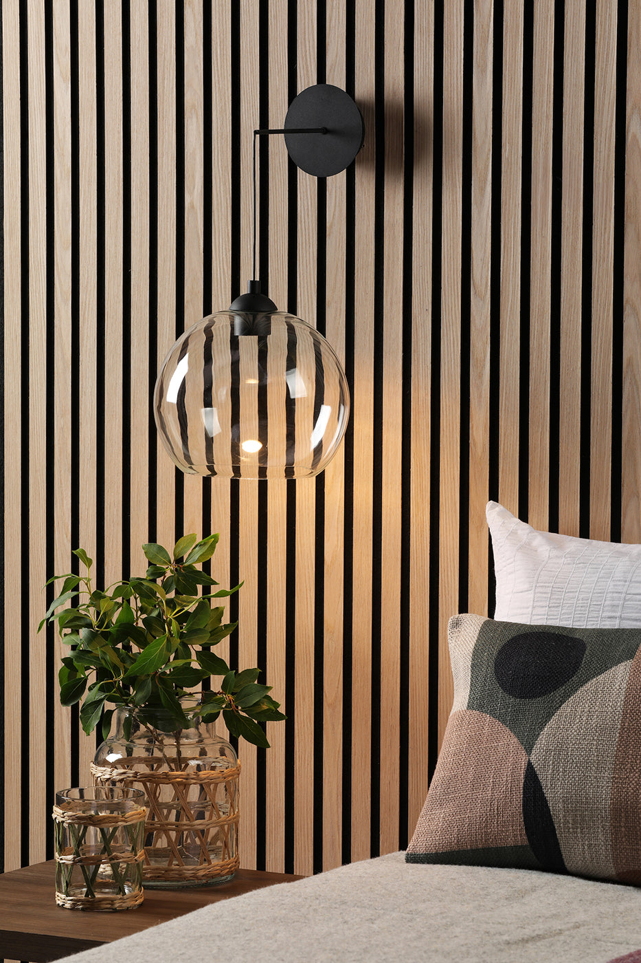 Eileen Pendnant/Wall Light Matt Black LED Fitting Only