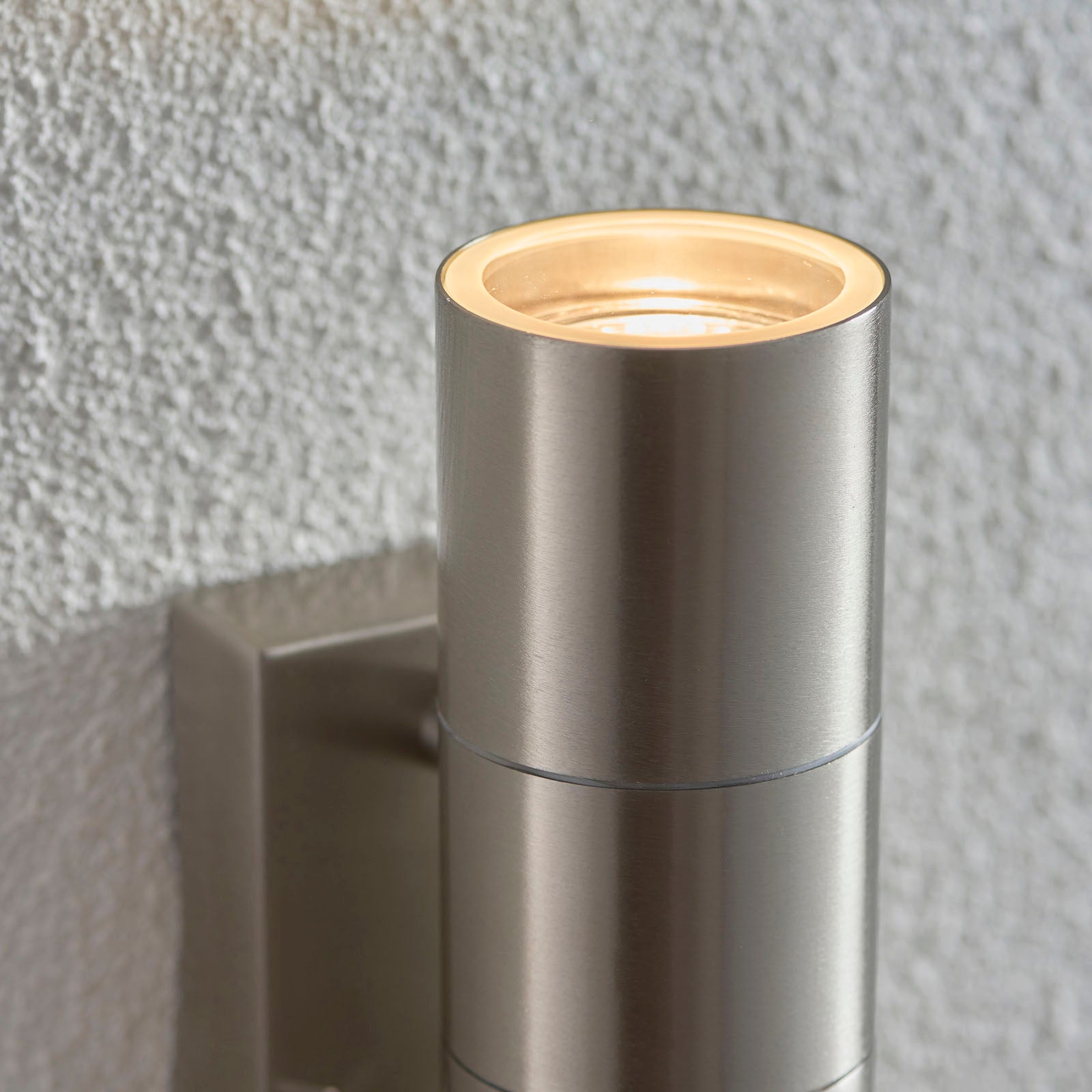 Canon 2-Light Modern Outdoor Wall Light with Up & Down Lighting & PIR Sensor