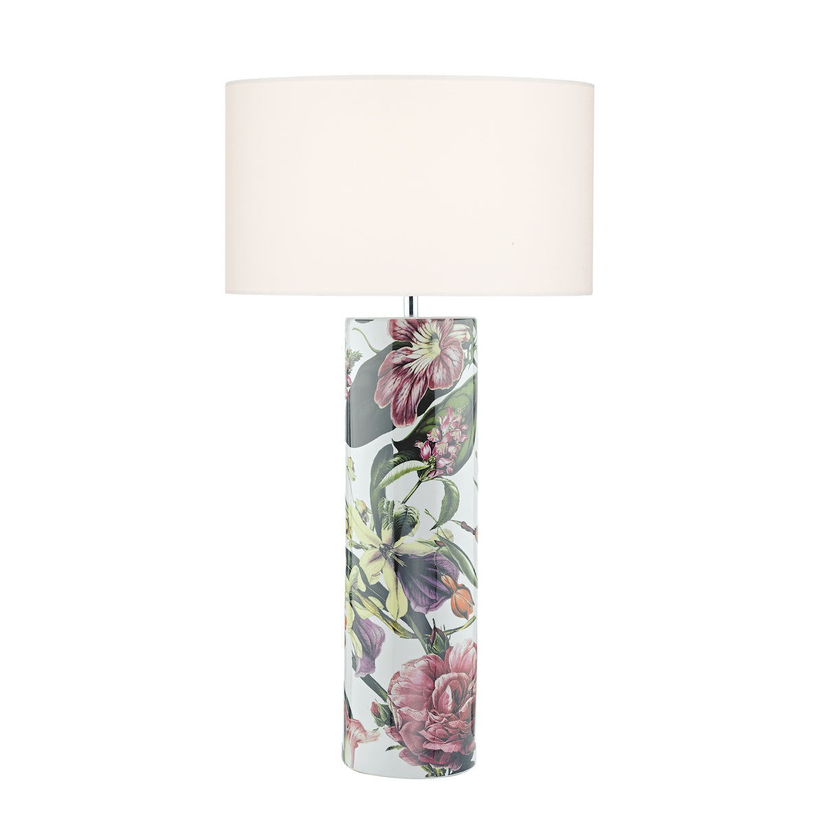 Elana Floor Lamps Tropical Print Ceramic Base Only