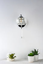 Elma Wall Light Polished Chrome & Glass