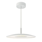 Enoch Pendant White Stainless Steel LED