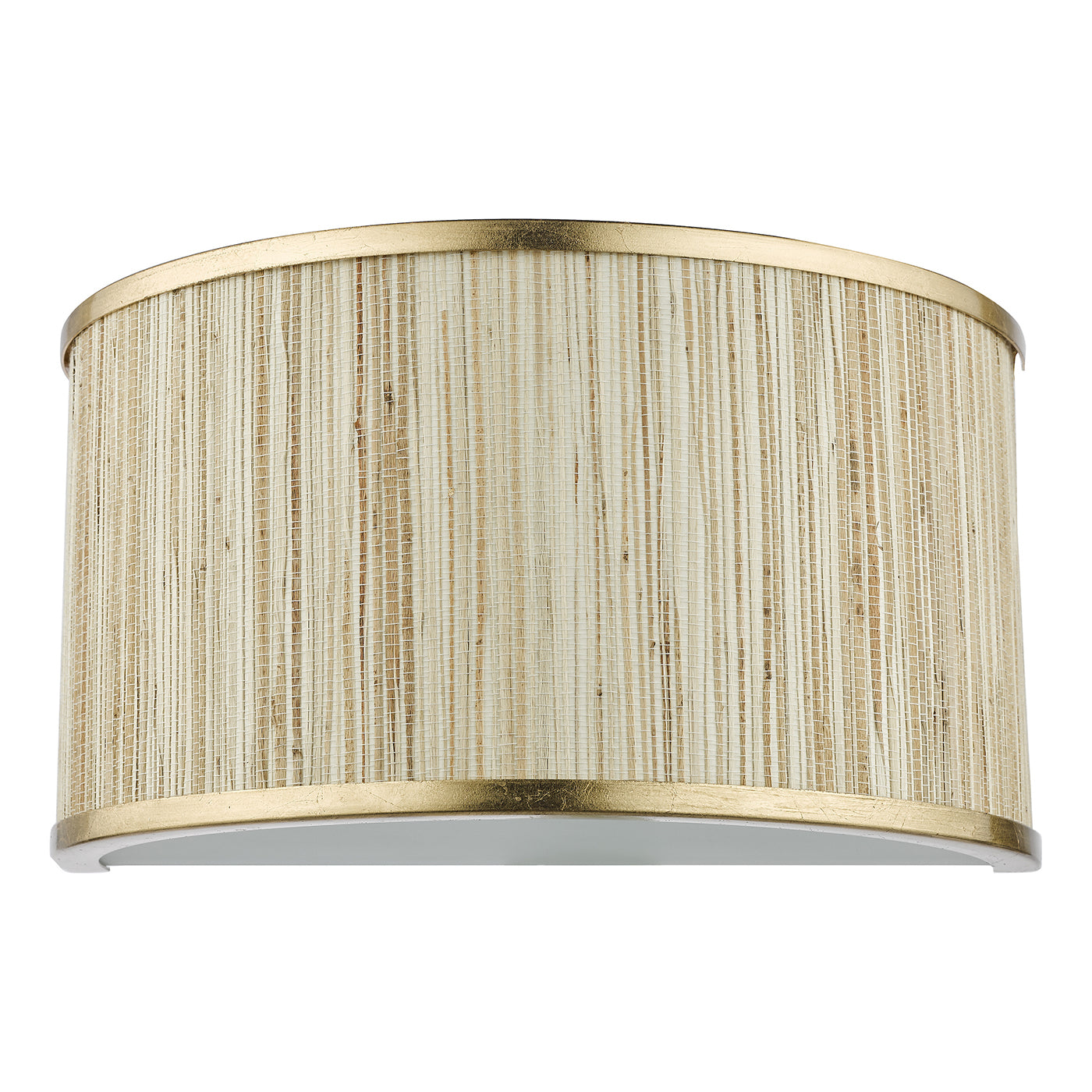 Fenella 2 Light Wall Light Gold Leaf and Seagrass