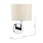 Ferrara Wall Light Polished Chrome Bracket Only