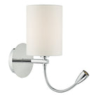 Feta Wall Light LED Polished Chrome Base Only
