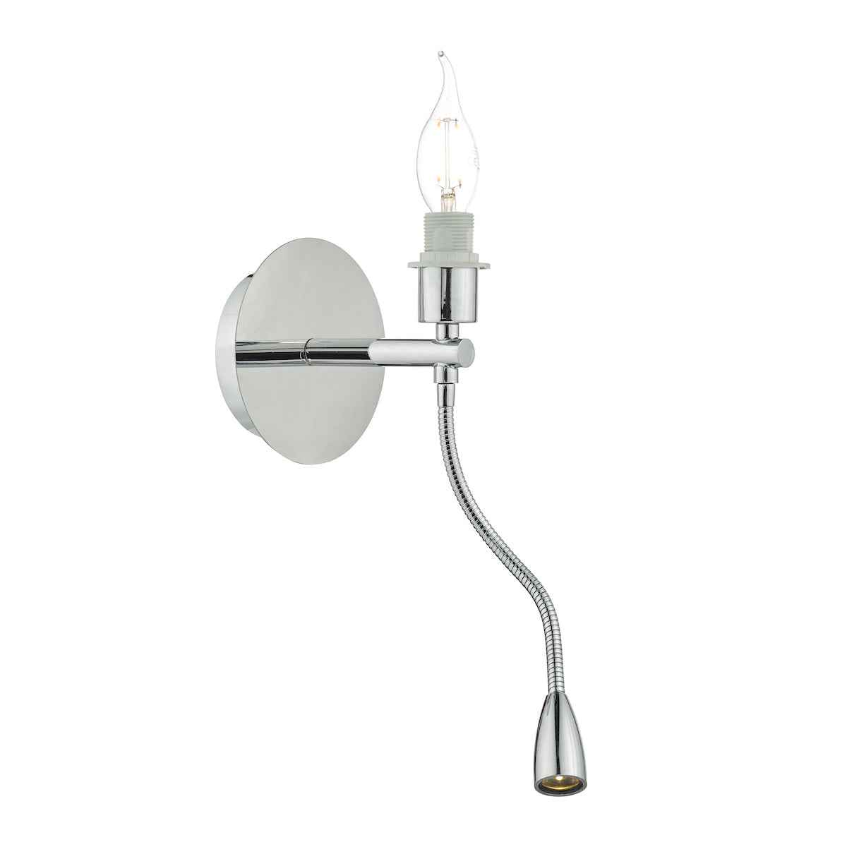 Feta Wall Light LED Polished Chrome Base Only