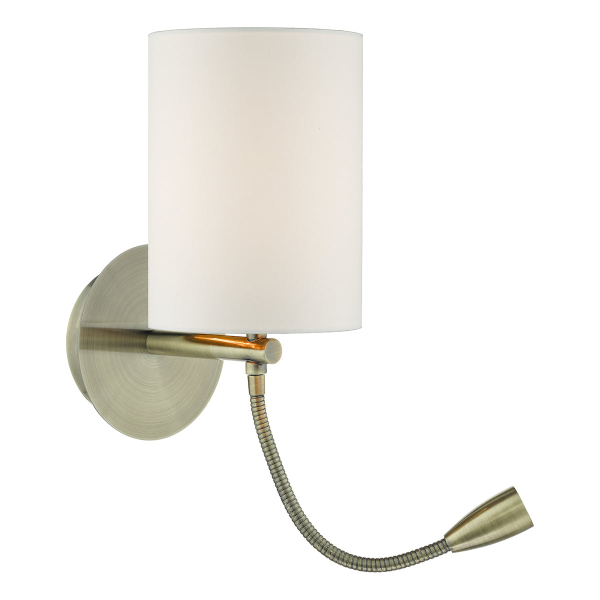 Feta Wall Light LED Antique Brass Base Only