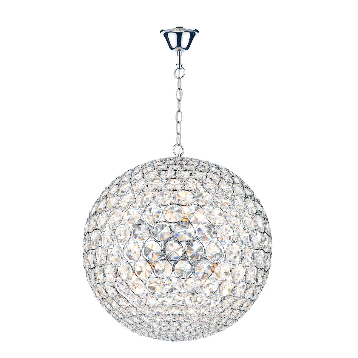 Fiesta 8 Light 50CM Pendant Polished Chrome
