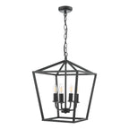 Fionn 4 Light Pendant Matt Black