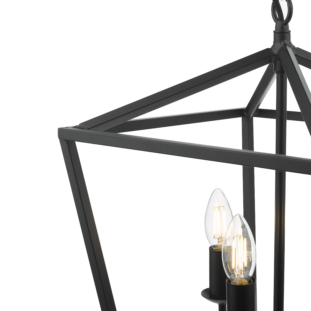 Fionn 4 Light Pendant Matt Black