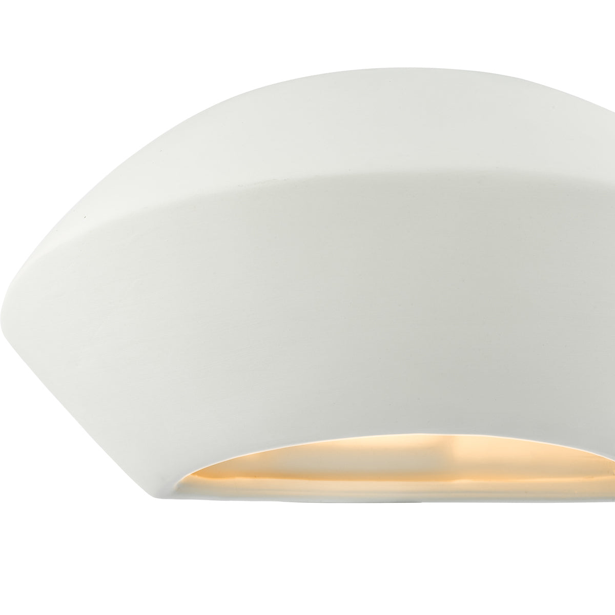 Foden Ceramic Wall Washer White Unglazed