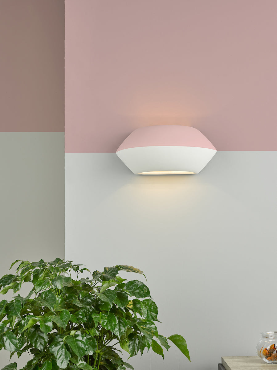 Foden Ceramic Wall Washer White Unglazed