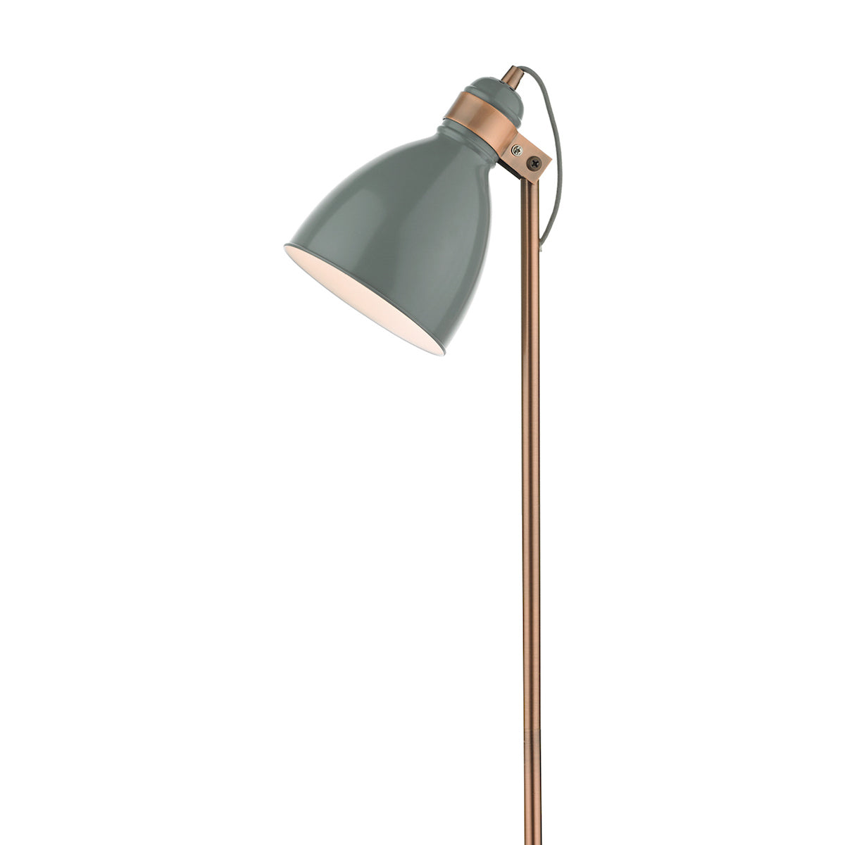 Frederick Task Floor Lamp Grey & Copper