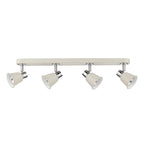 Fry 4 Light Bar Spotlight Cream Polished Chrome