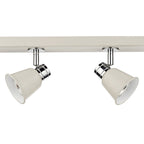 Fry 4 Light Bar Spotlight Cream Polished Chrome