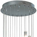 Galileo 20 Light Cluster Pendant Polished Chrome Crystal LED - 2M Drop