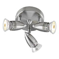 Gemini 3 Light Plate Spotlight Satin Chrome (Multipack)
