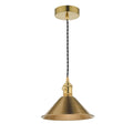 Hadano Pendant Natural Brass With Aged Brass Shade