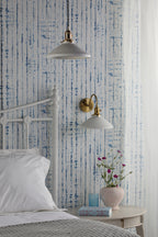 Hadano Pendant Natural Brass & Ceramic Shallow Shade