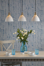 Hadano 3 Light Bar Pendant Natural Brass & Ceramic Domed Shade