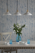 Hadano 3 Light Bar Pendant Natural Brass & Ceramic Shallow Shade