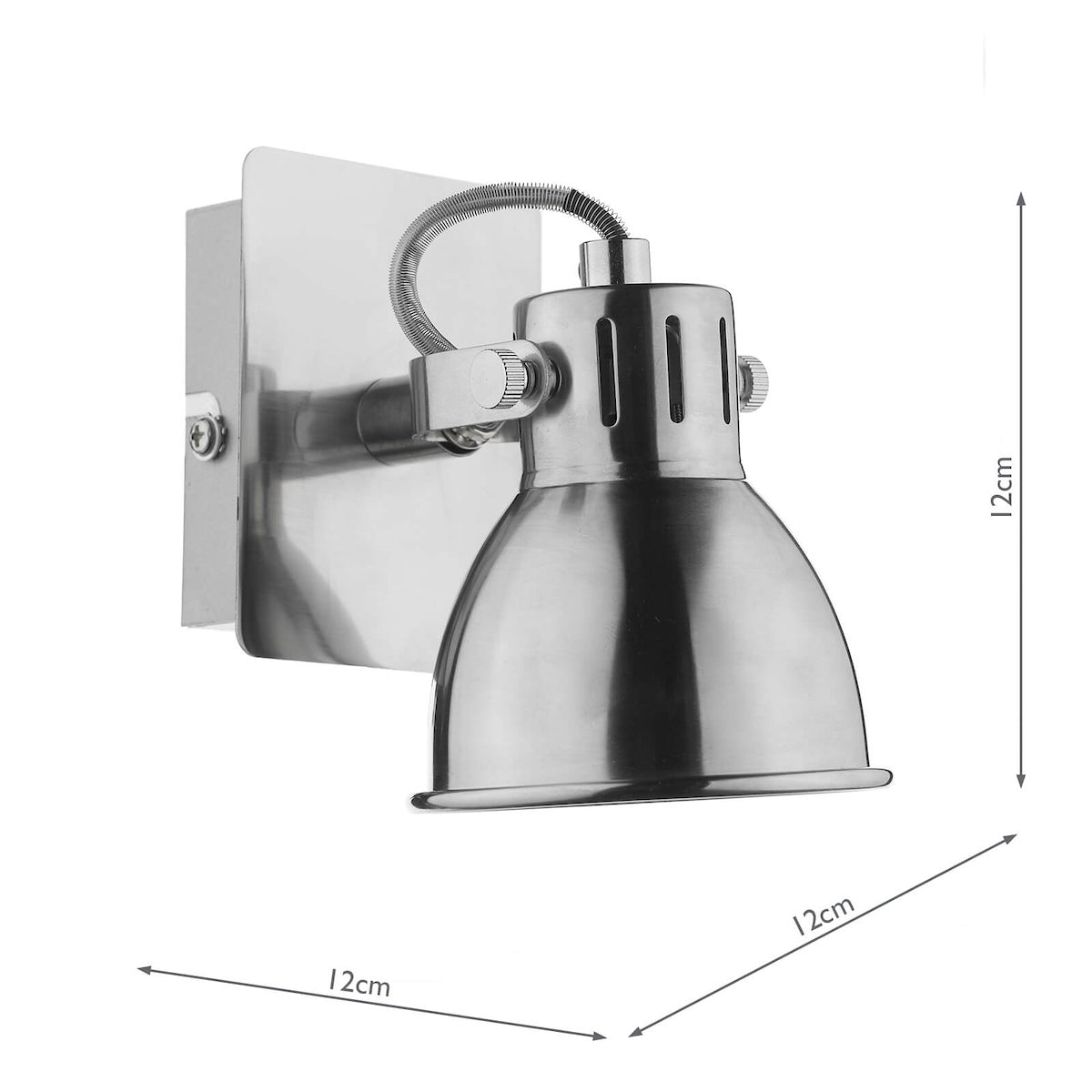 Idaho Single Wall Spotlight Natural Chrome