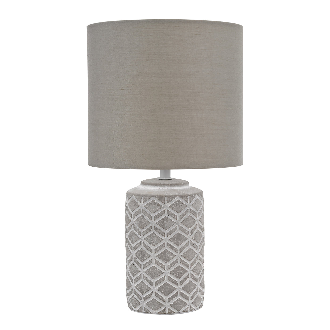 Ilona Ceramic Table Lamp Grey With Shade