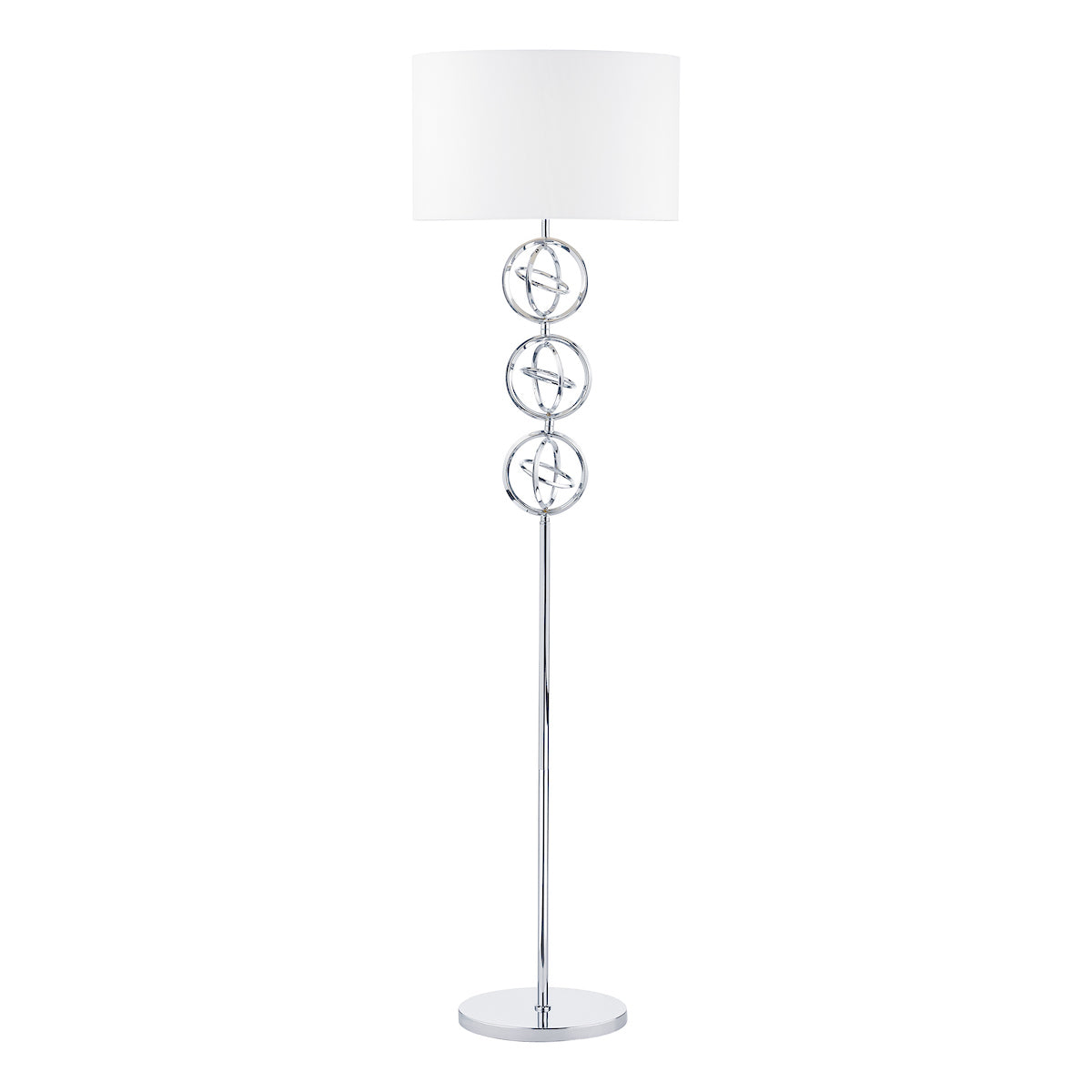 Innsbruck Floor Lamps Polished Chrome With Shade 1