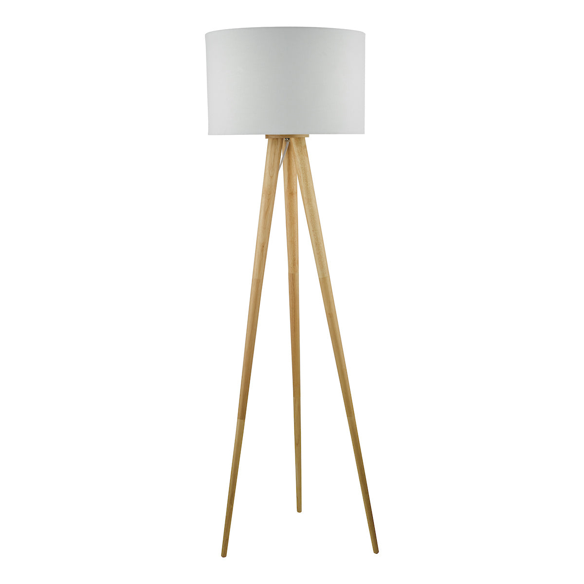 Ivor Tripod Floor Lamps Light Oak Base Only