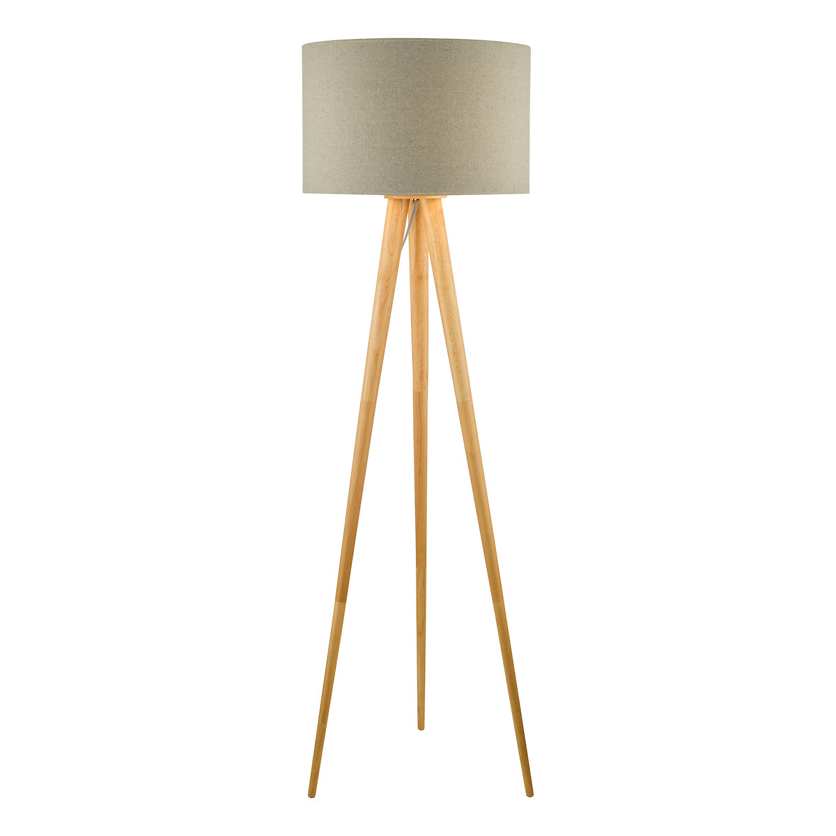 Ivor Tripod Floor Lamps Light Oak Base Only