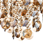 Jester 5 Light Flush Gold complete with Amber Droppers