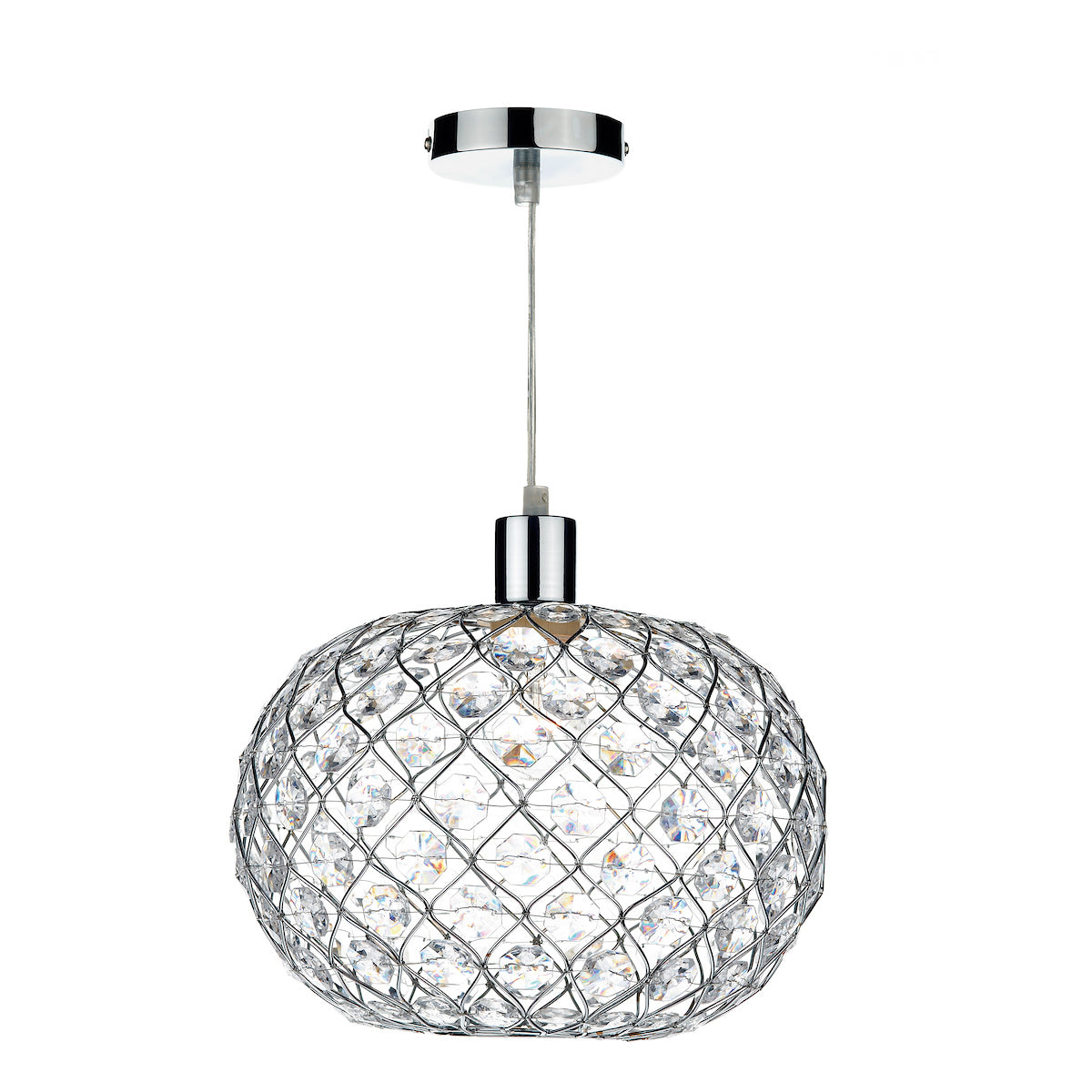 Juanita Easy Fit Pendant Polished Chrome Acrylic