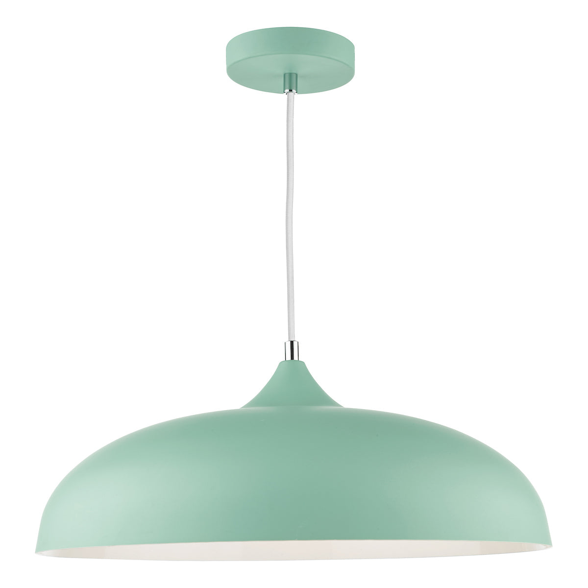 Kaelan 1 Light Pendant Matt Pale Green