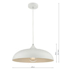 Kaelan 1 Light Single Pendant White