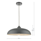 Kaelan 1 Light Single Pendant Graphite