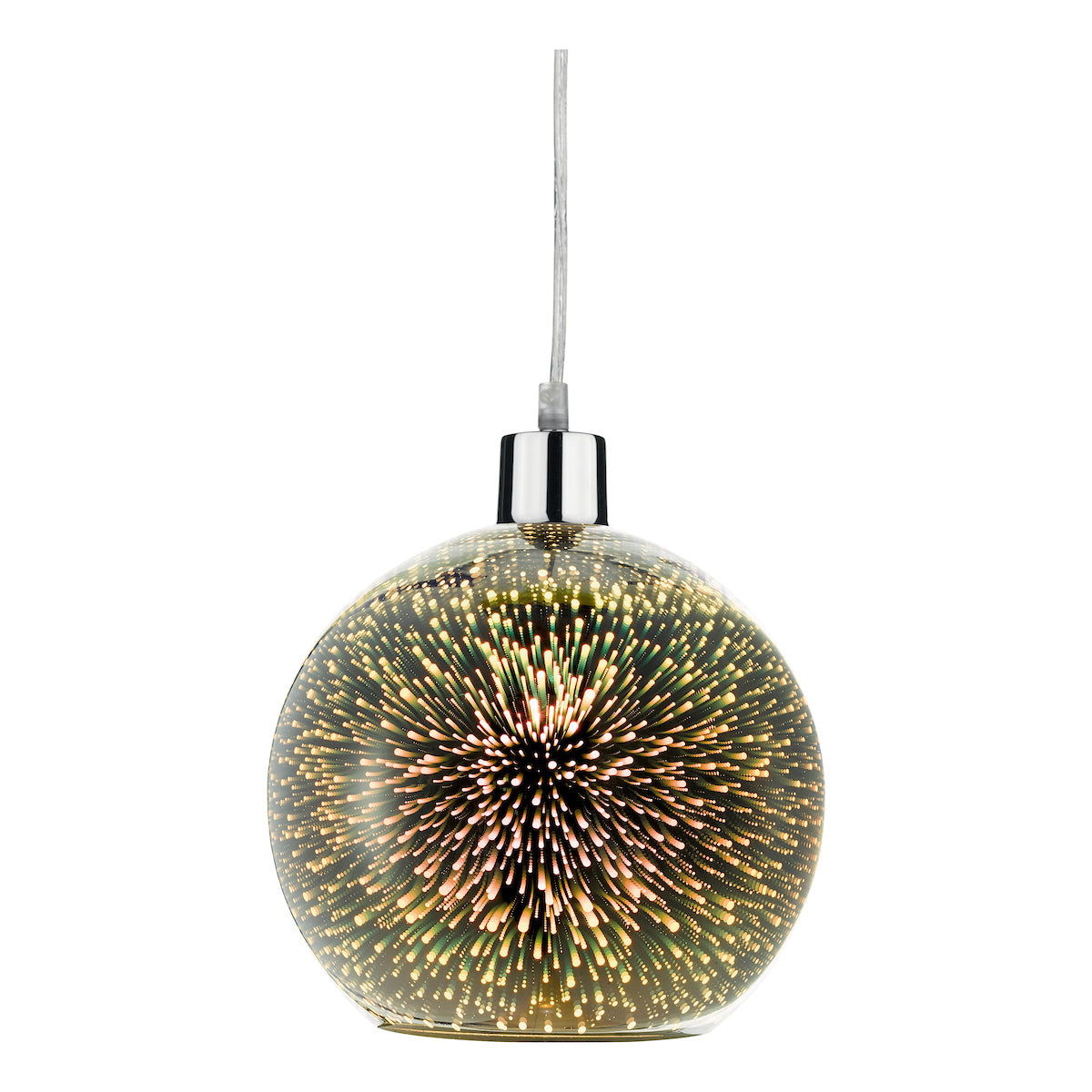 Kai Speckled 3D Glass Easy Fit Globe Pendant Shade