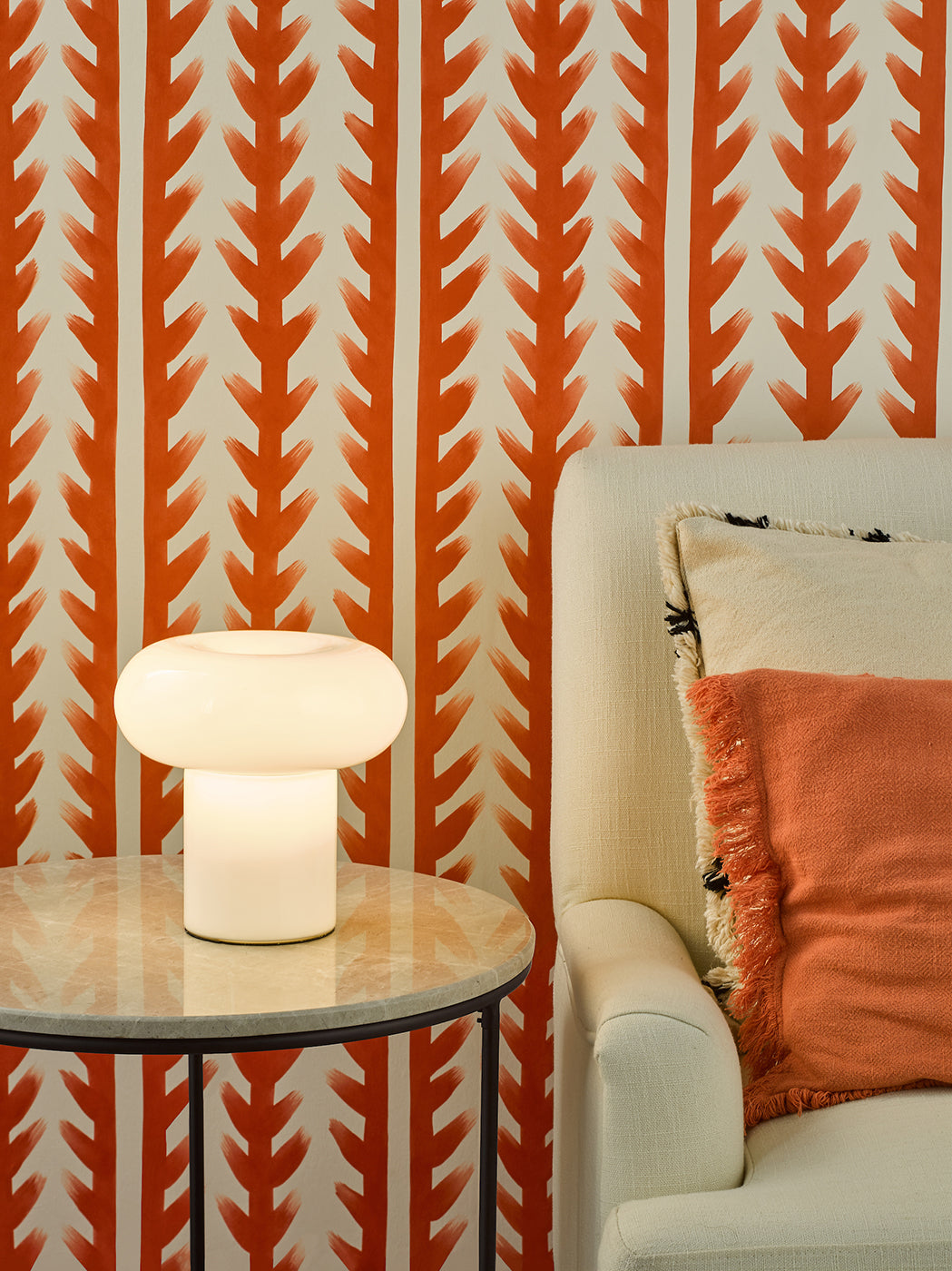 Kaja Table Lamp White Glass