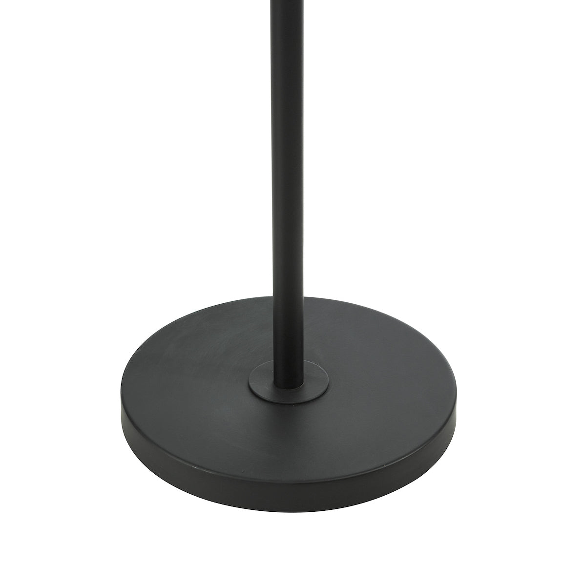 Kelso Floor Lamp Matt Black Polished Copper With Shade
