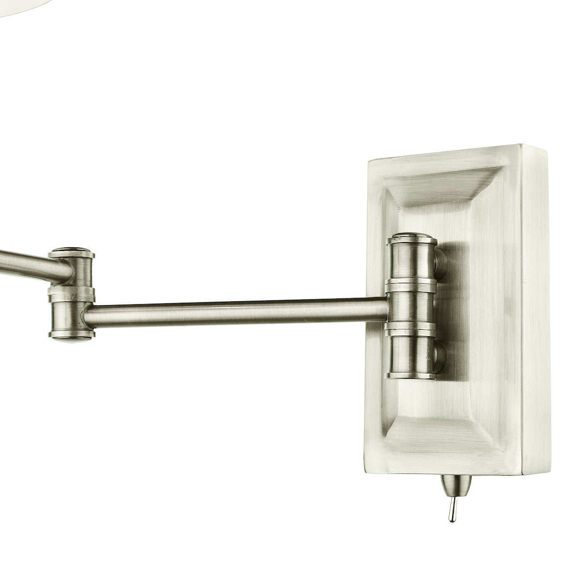 Kensington 1 Light Swing Arm Wall Light Polished Nickel