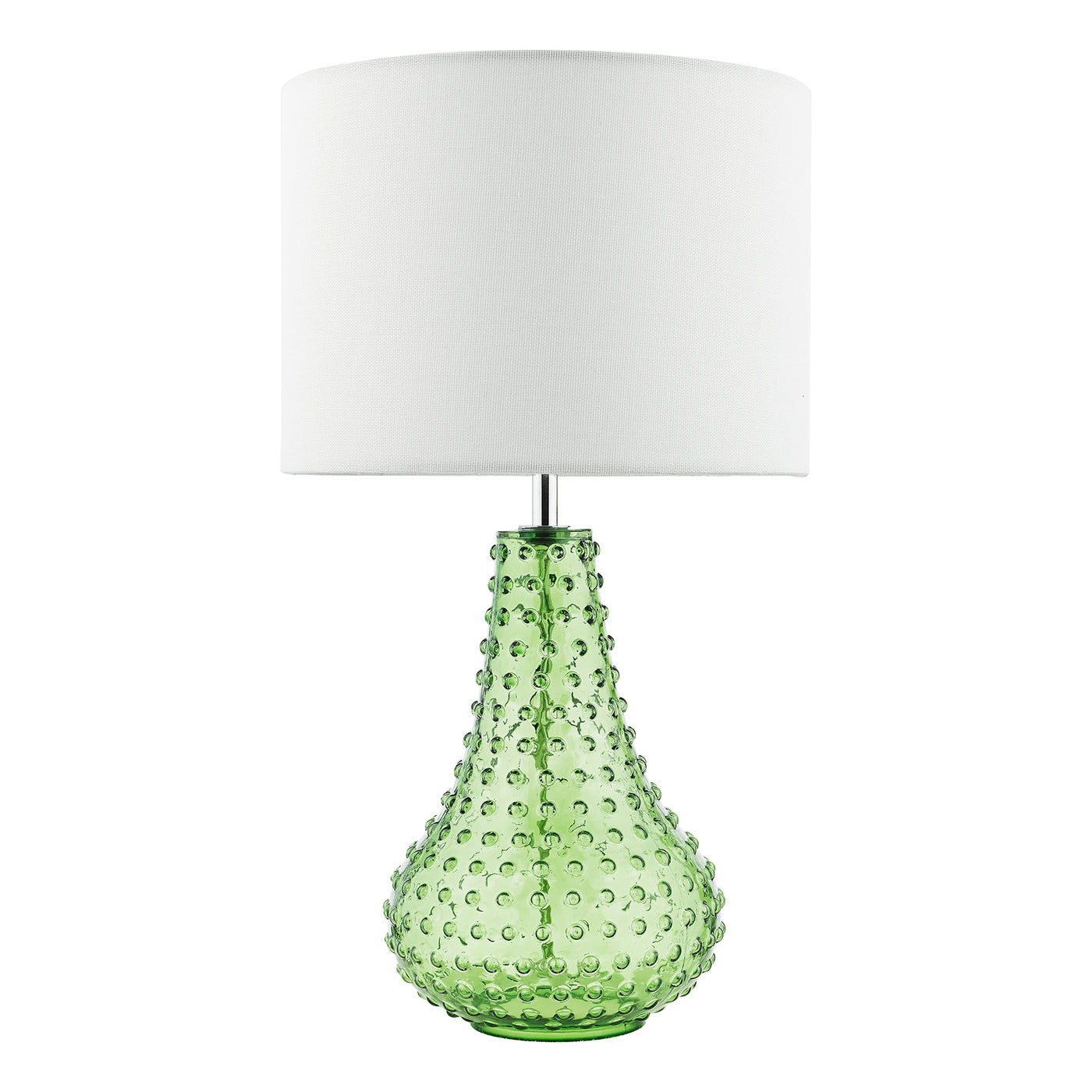Kristina Table Lamp Green Glass With Shade