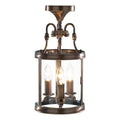 Lambeth 3 Light Lantern Dual Mount Antique Brass