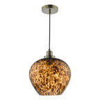 Leandra Pendant Tortoiseshell Glass and Antique Brass