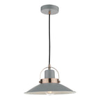 Liden 1 Light Single Pendant Graphite Copper