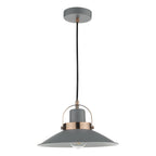 Liden 1 Light Single Pendant Graphite Copper